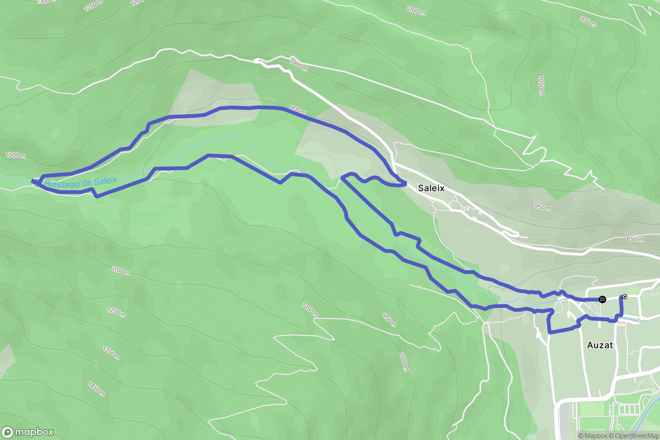 Auzat: routekaart voor buitenactiviteiten - France