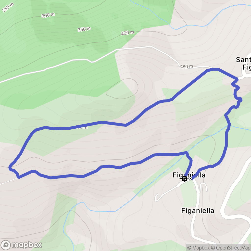 Santa-Maria-Figaniella : carte du parcours de randonnée - France