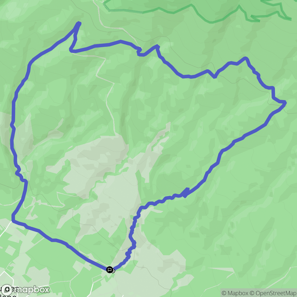 Bédoin : carte du parcours de randonnée - France