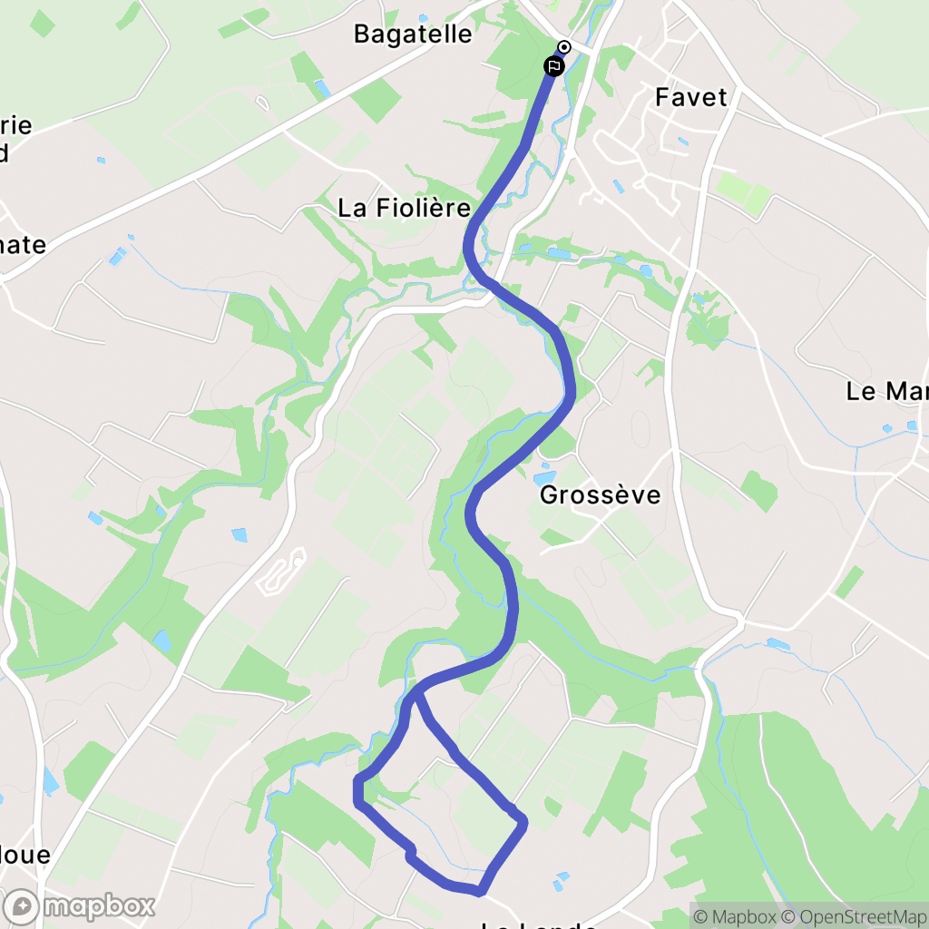 Corcoué-sur-Logne : carte du parcours de randonnée - France