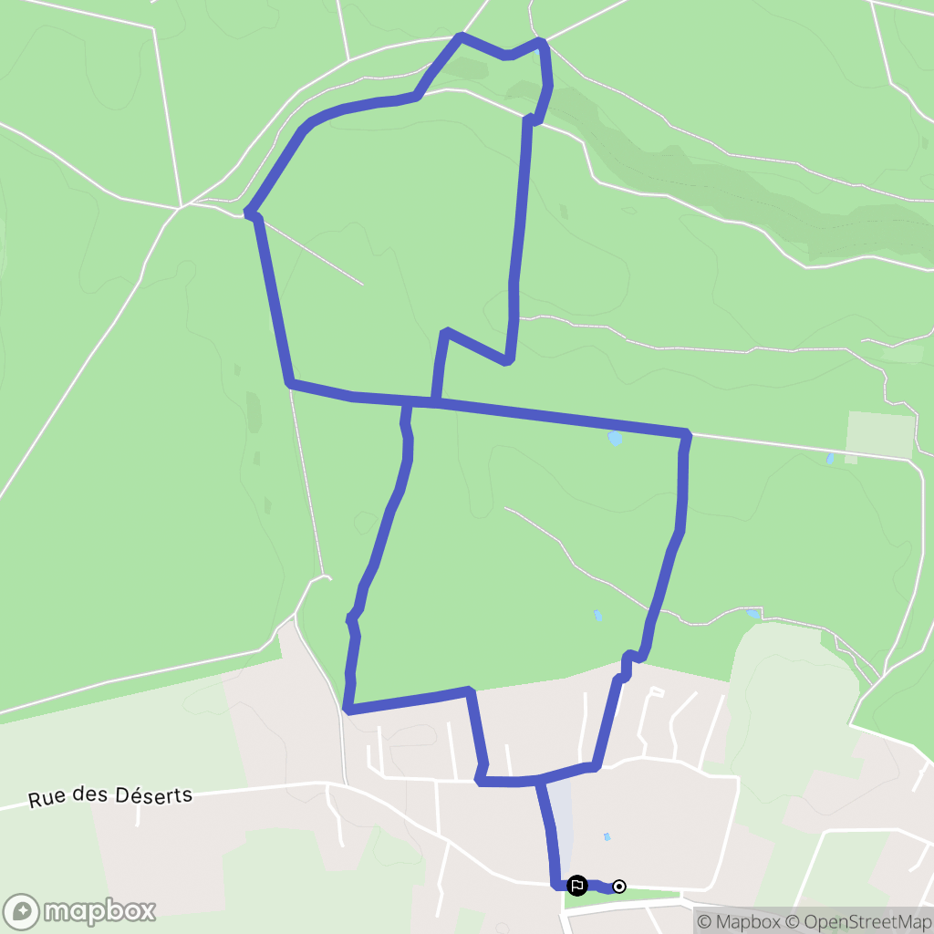 La Londe : carte du parcours de randonnée - France