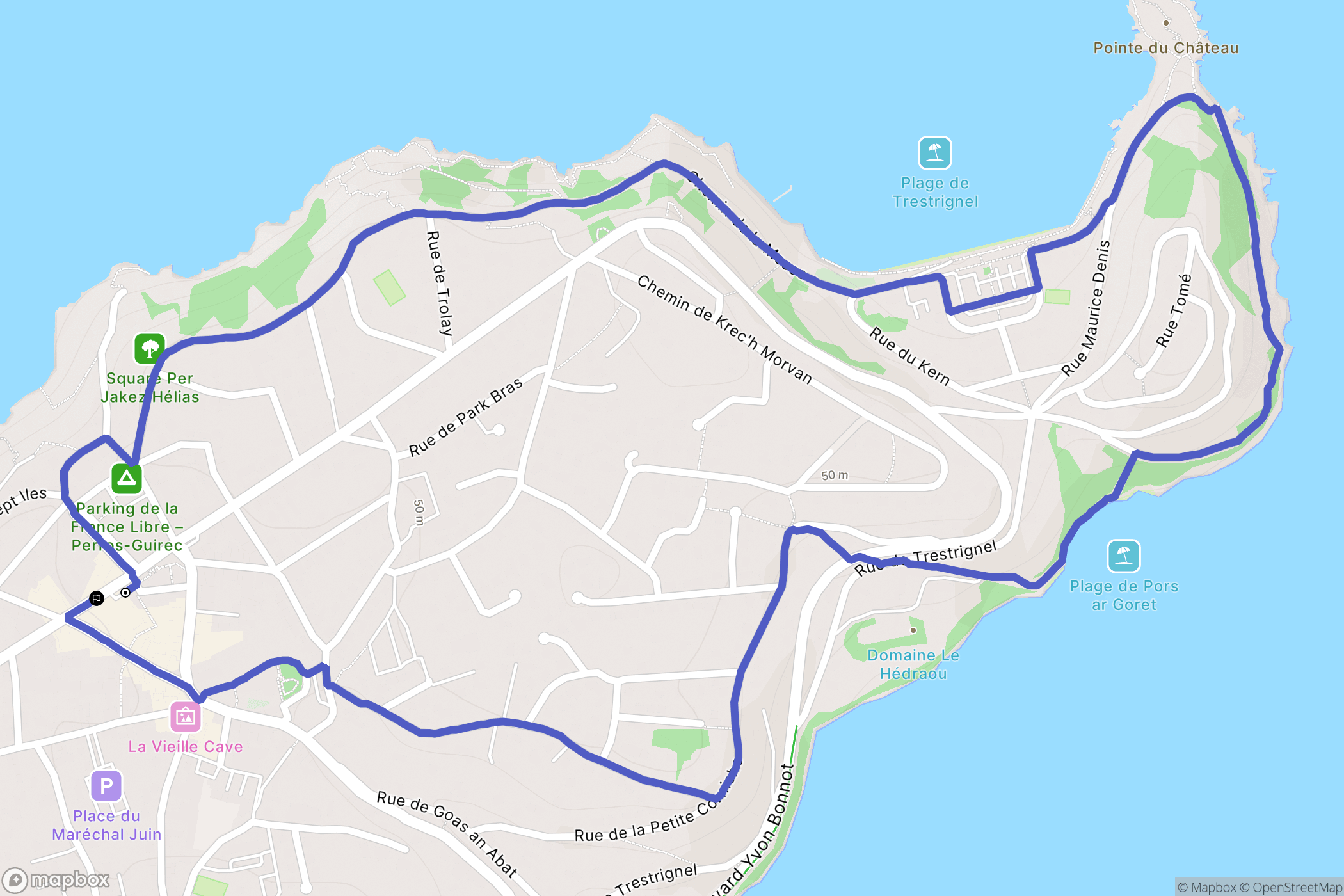 Perros-Guirec: routekaart voor buitenactiviteiten - France