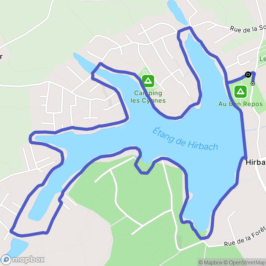 Holving : carte du parcours de randonnée - France