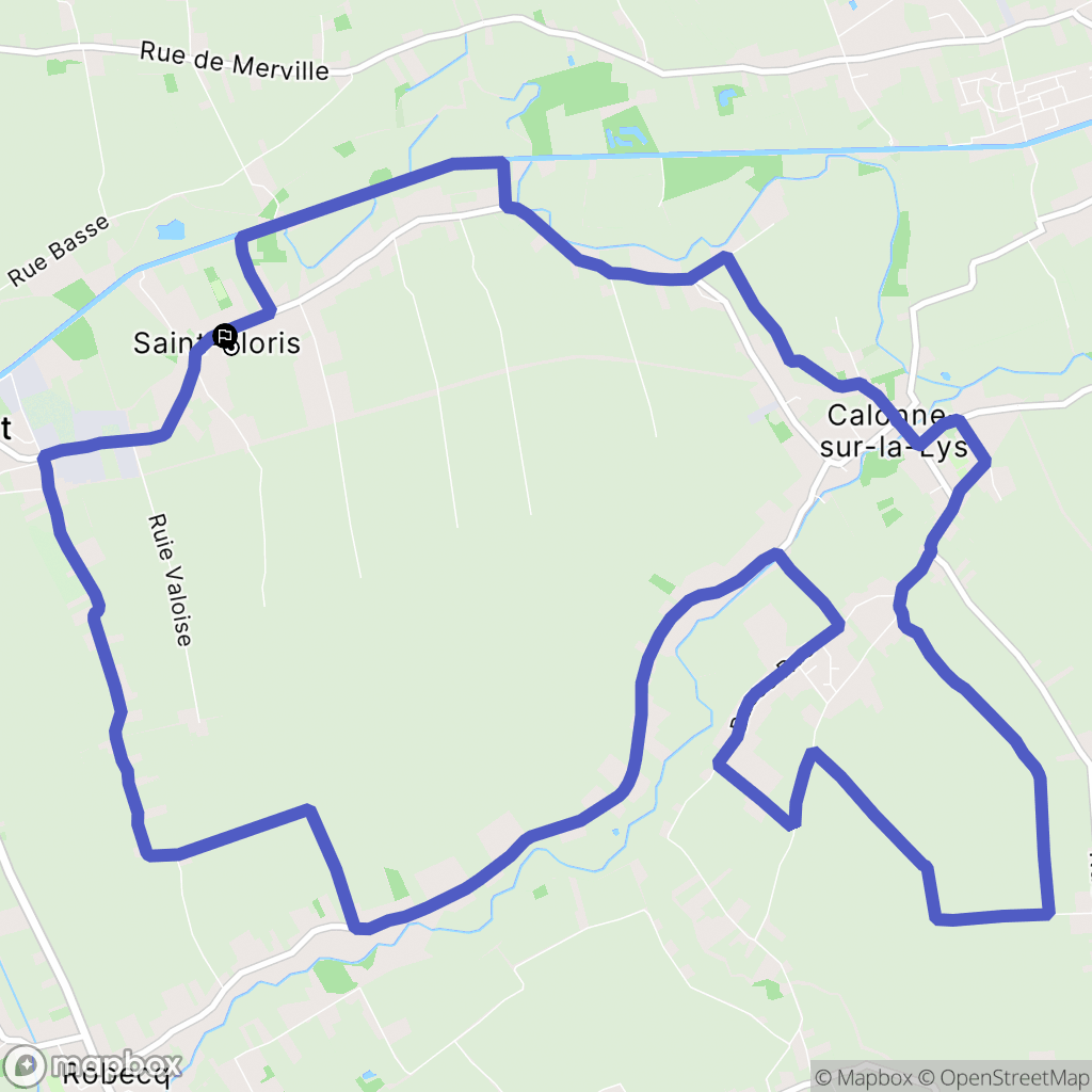 Saint-Floris : carte du parcours de randonnée - France