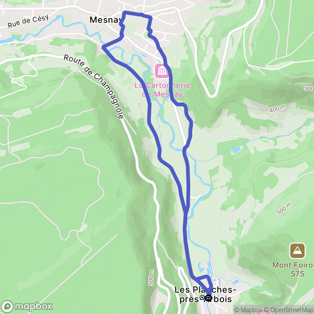 Les Planches-prés-Arbois: routekaart voor buitenactiviteiten - France