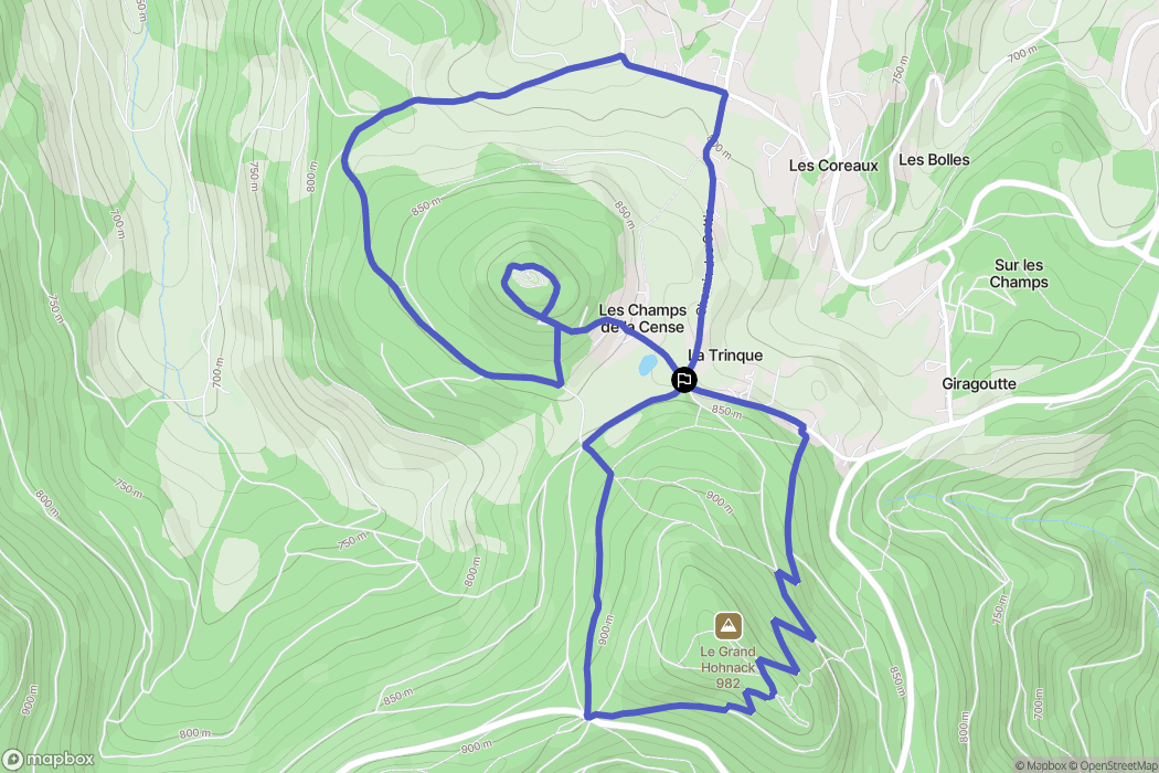 Labaroche : carte du parcours de randonnée - France