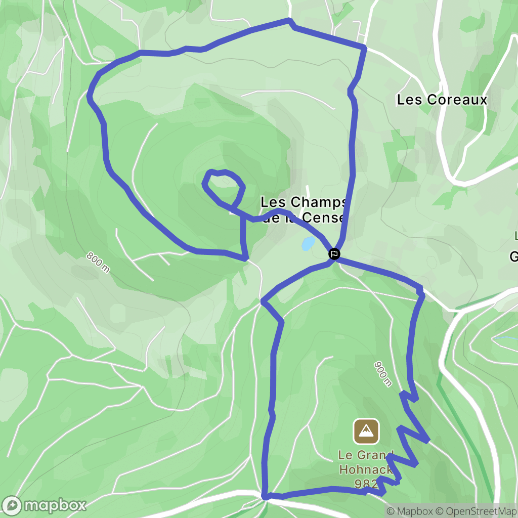 Labaroche : carte du parcours de randonnée - France