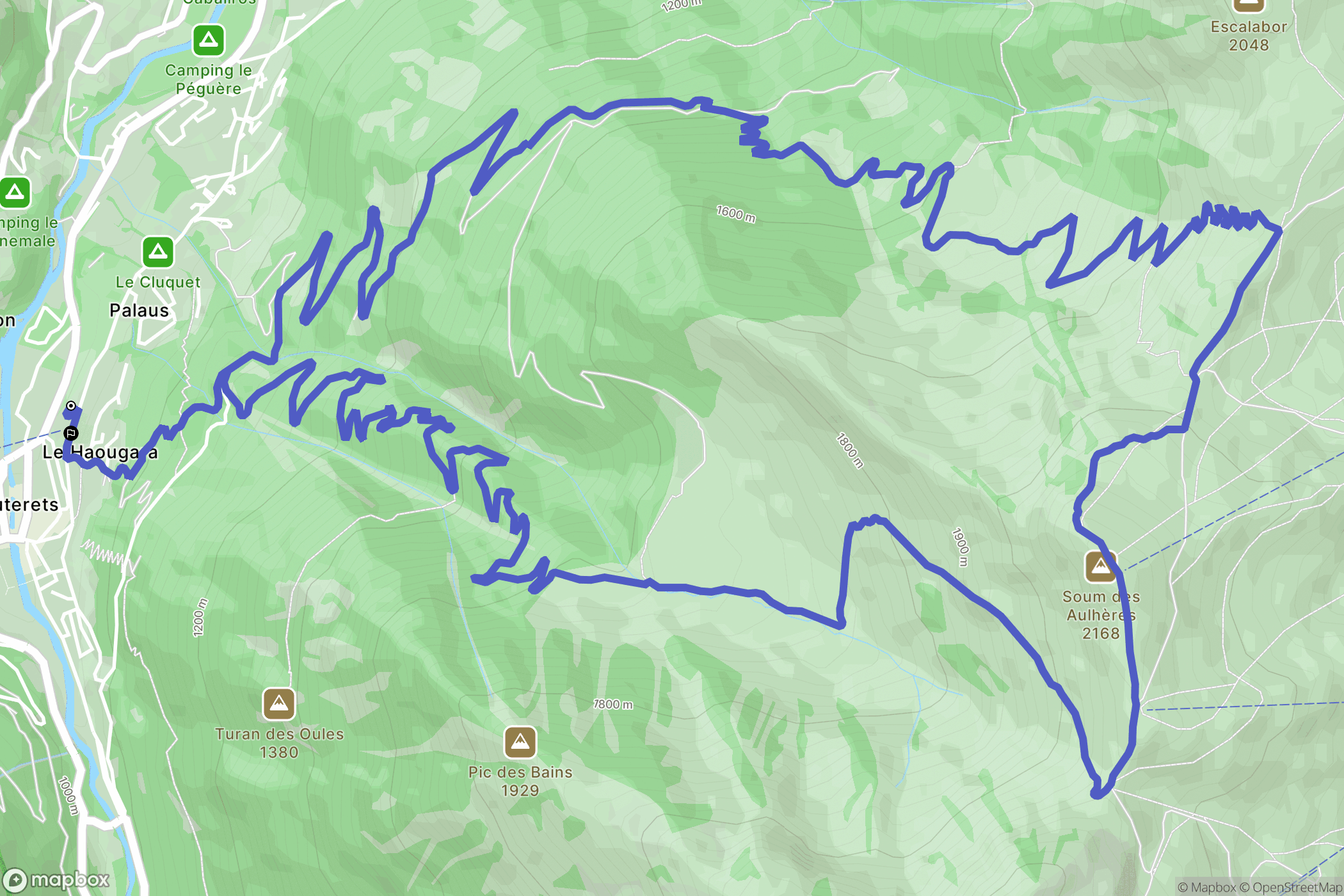 Cauterets: routekaart voor buitenactiviteiten - France
