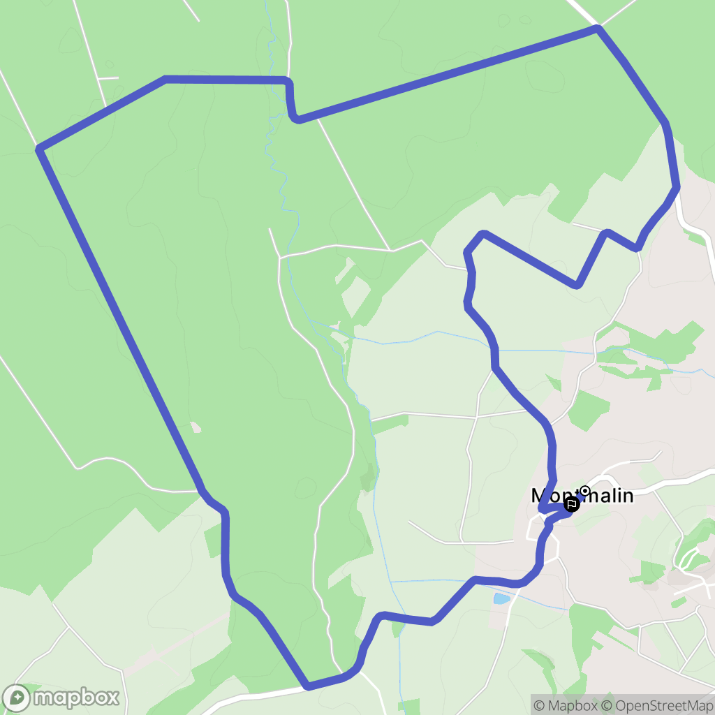Saint-Cyr-Montmalin : carte du parcours de randonnée - France