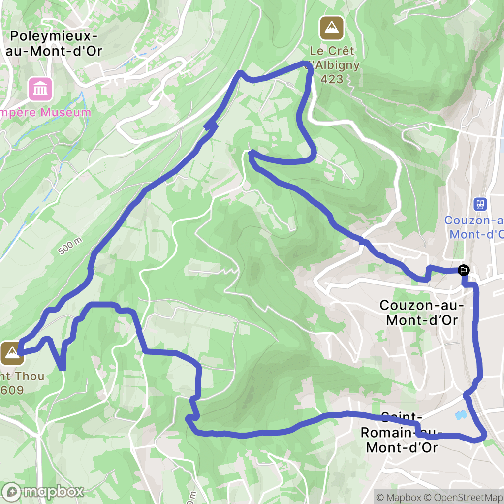 Couzon-au-Mont-d'Or: routekaart voor buitenactiviteiten - France