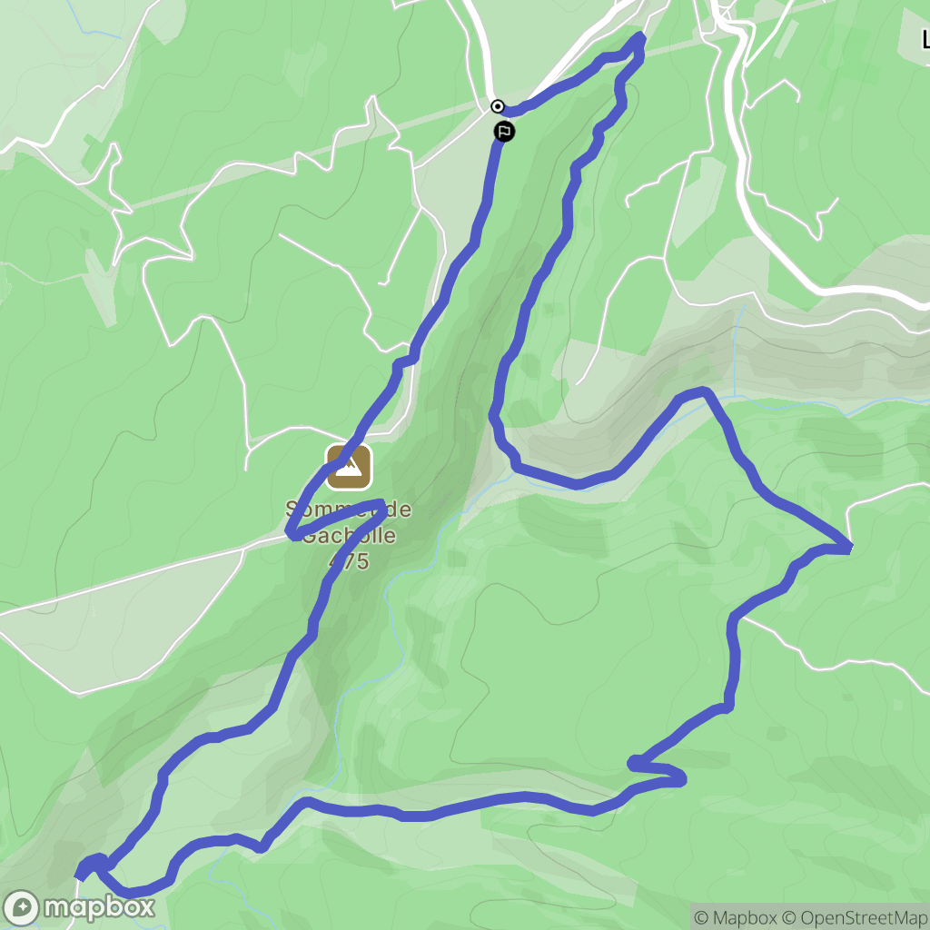 Blauvac : carte du parcours de randonnée - France