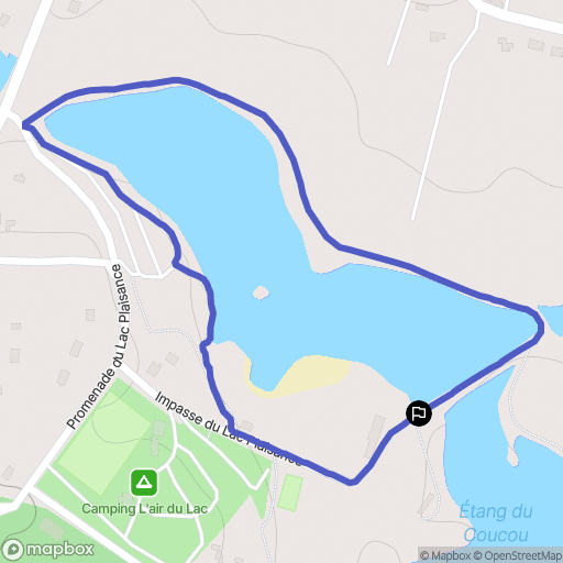 Saint-Hilaire-les-Places : carte du parcours de randonnée - France