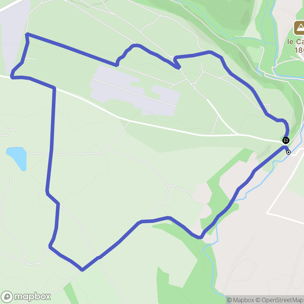 Moussoulens : carte du parcours de randonnée - France