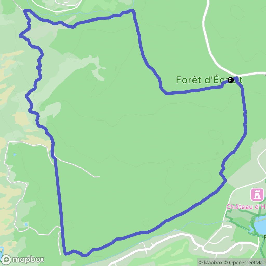 Saint-Étienne-au-Mont : carte du parcours de randonnée - France