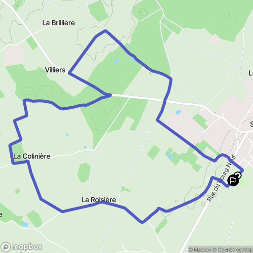 Sambin : carte du parcours de randonnée - France