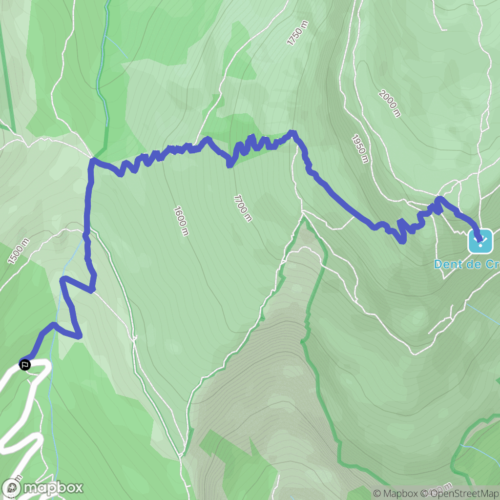 Plateau-des-Petites-Roches : carte du parcours de randonnée - France