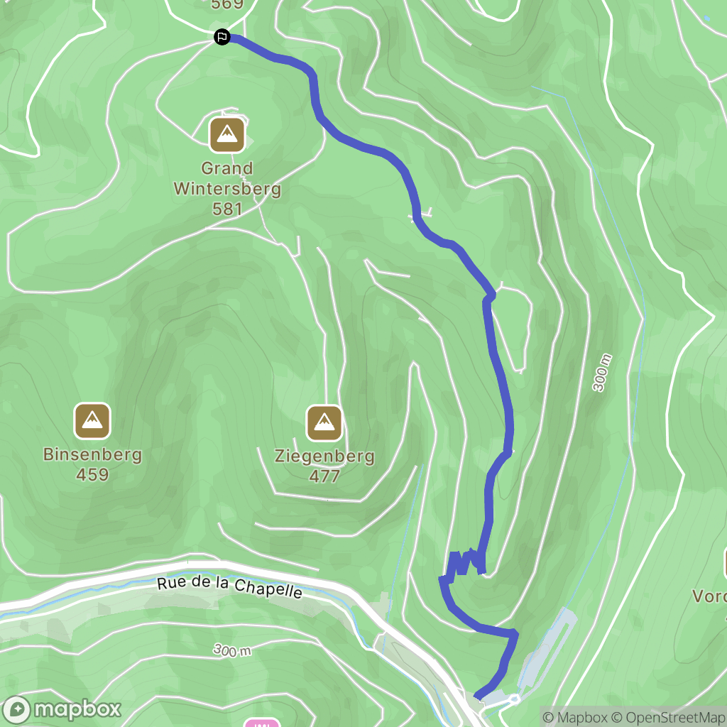 Niederbronn-les-Bains : carte du parcours de randonnée - France