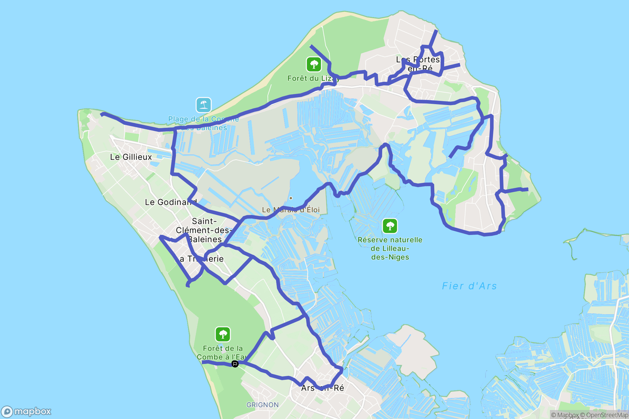 Ars-en-Ré: routekaart voor buitenactiviteiten - France