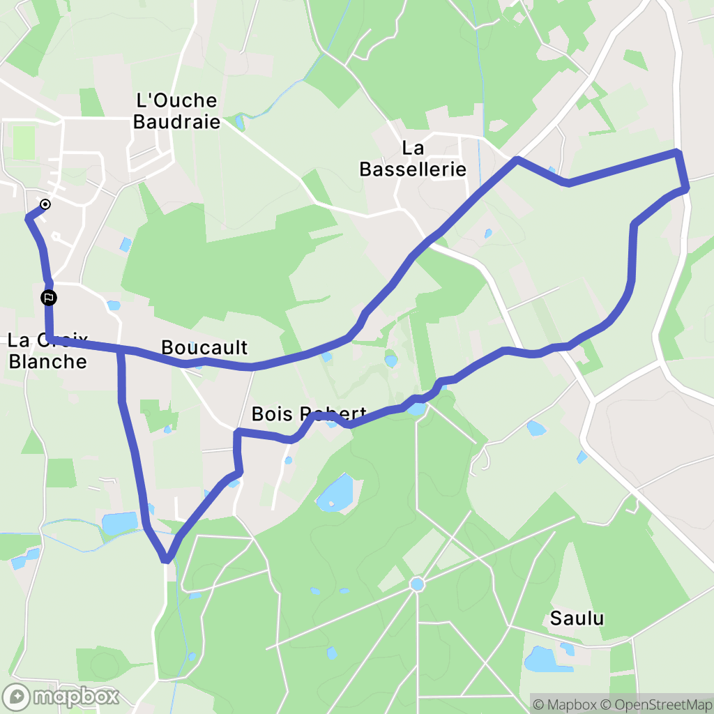 Savonnières : carte du parcours de randonnée - France