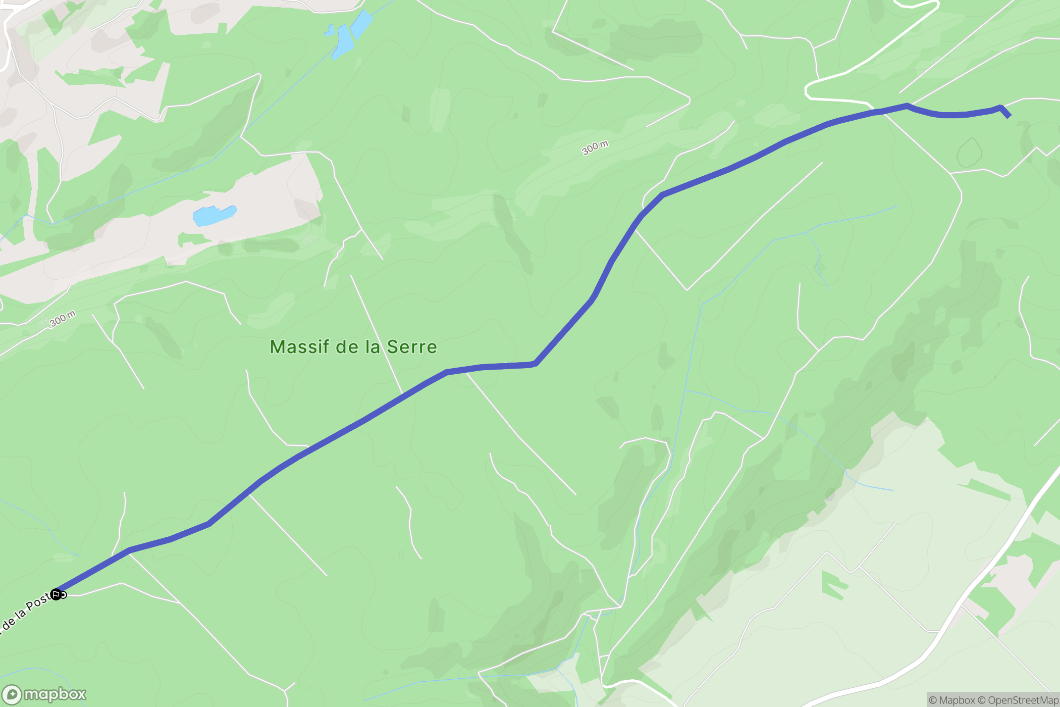 Moissey : carte du parcours de randonnée - France