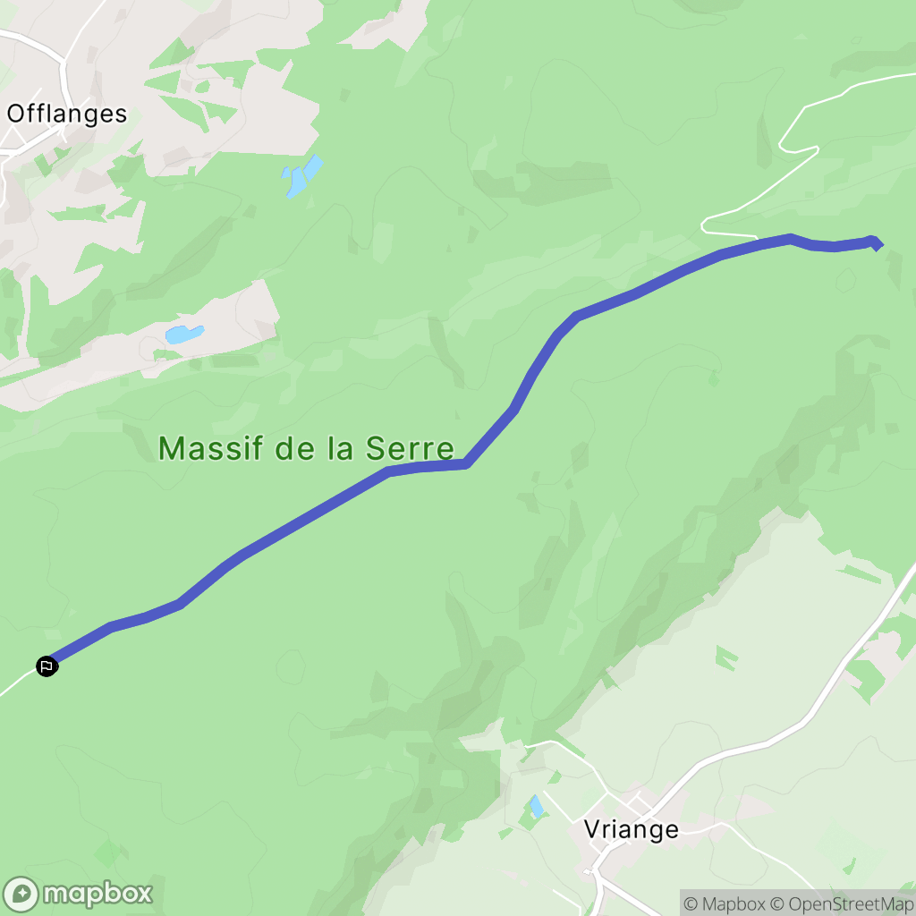 Moissey : carte du parcours de randonnée - France