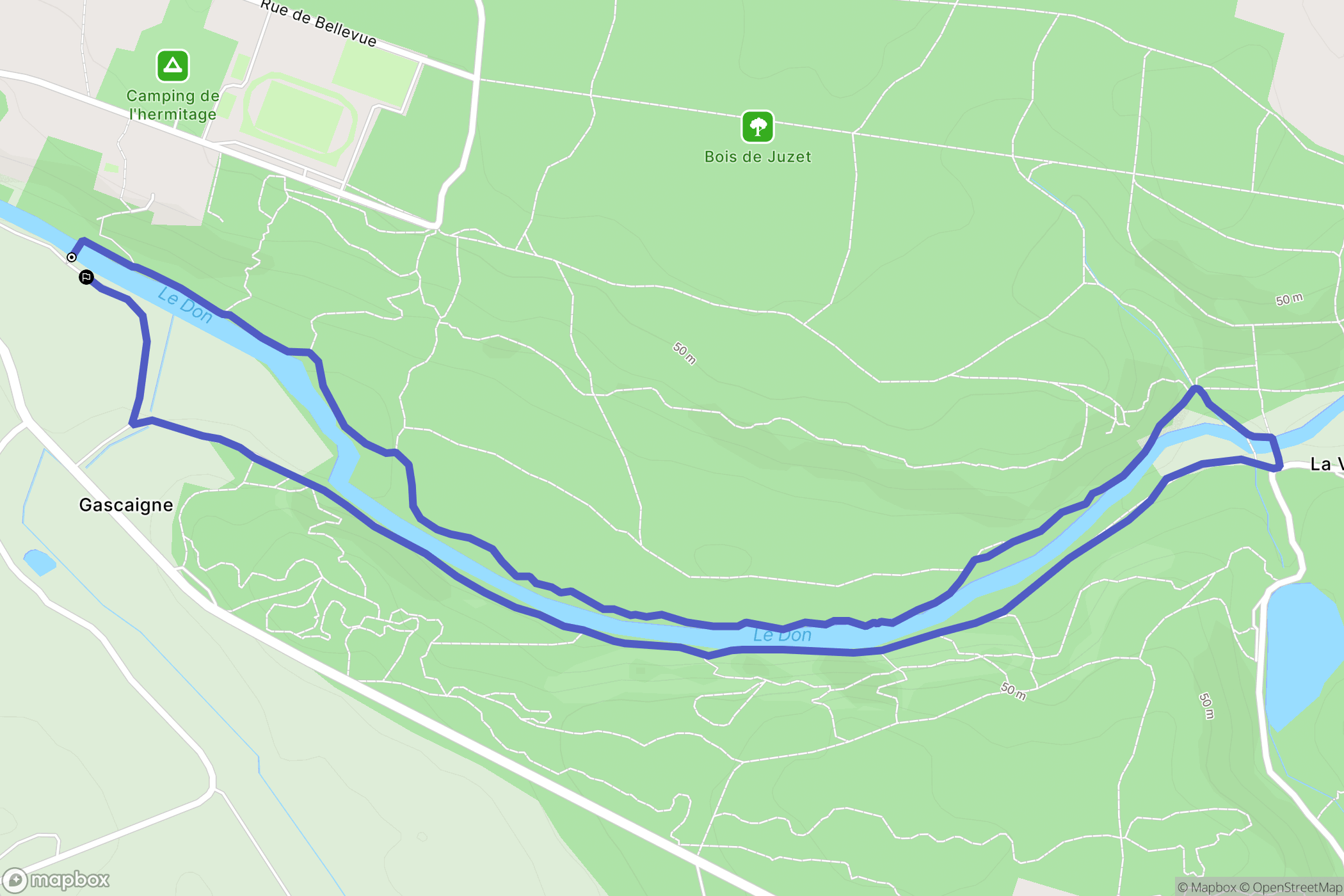 Guémené-Penfao : carte du parcours de randonnée - France
