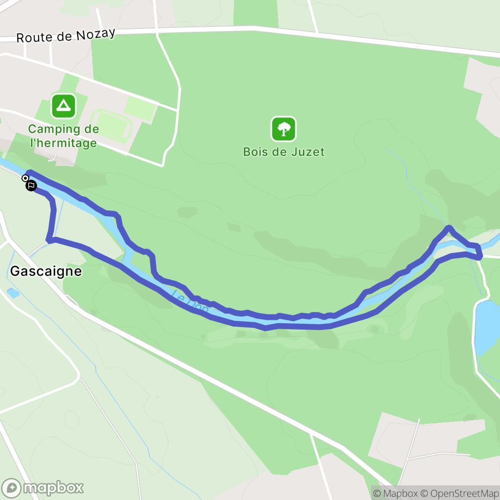 Guémené-Penfao : carte du parcours de randonnée - France