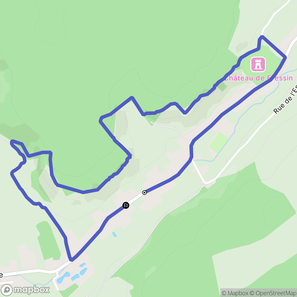 Fressin : carte du parcours de randonnée - France