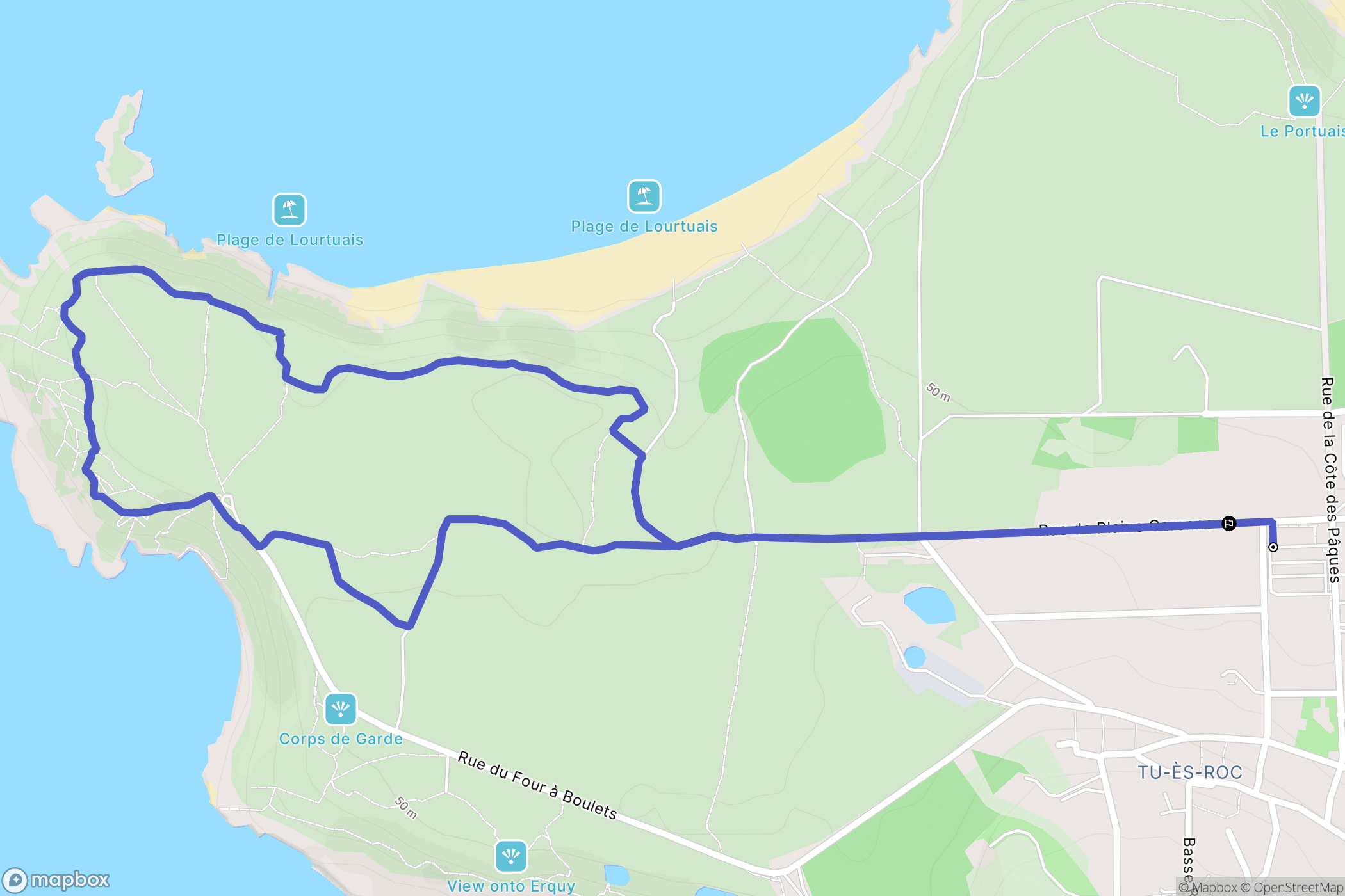 Erquy: routekaart voor buitenactiviteiten - France