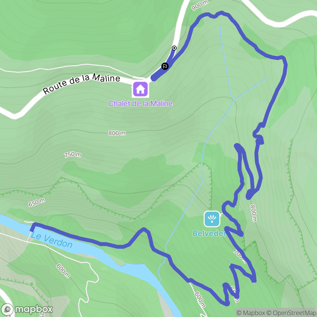 La Palud-sur-Verdon: routekaart voor buitenactiviteiten - France