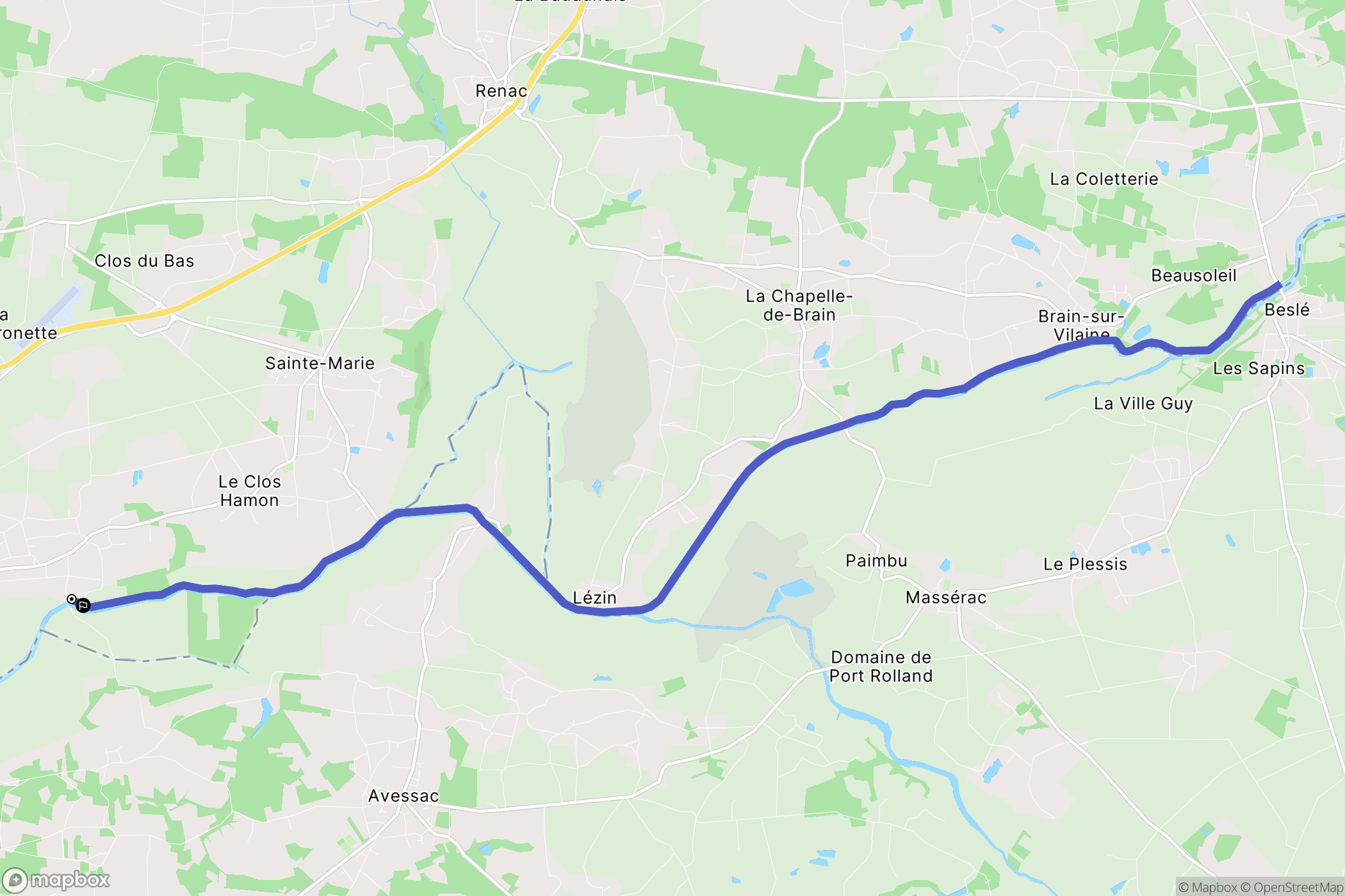Sainte-Marie : carte du parcours de randonnée - France