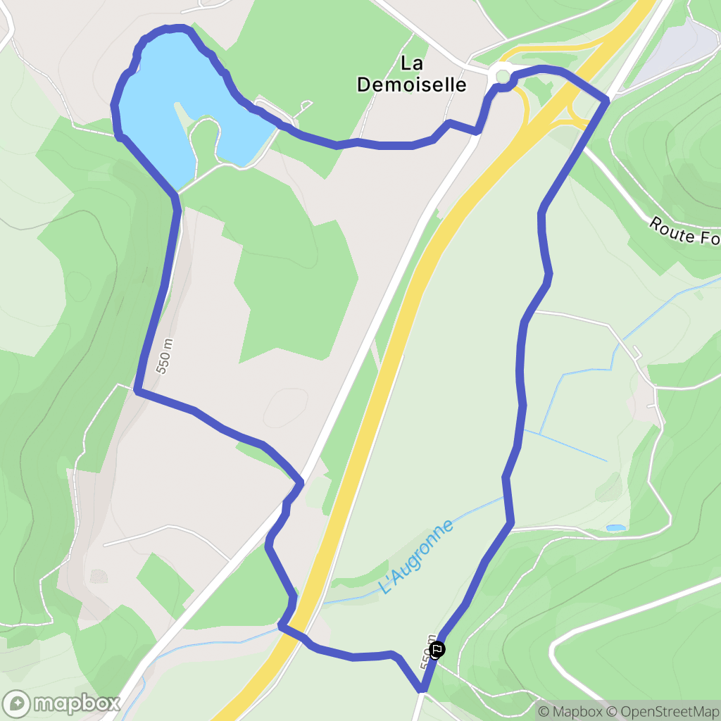 Remiremont : carte du parcours de randonnée - France