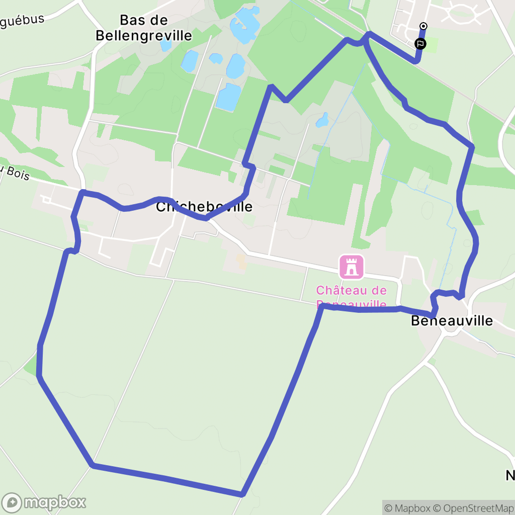 Vimont : carte du parcours de randonnée - France