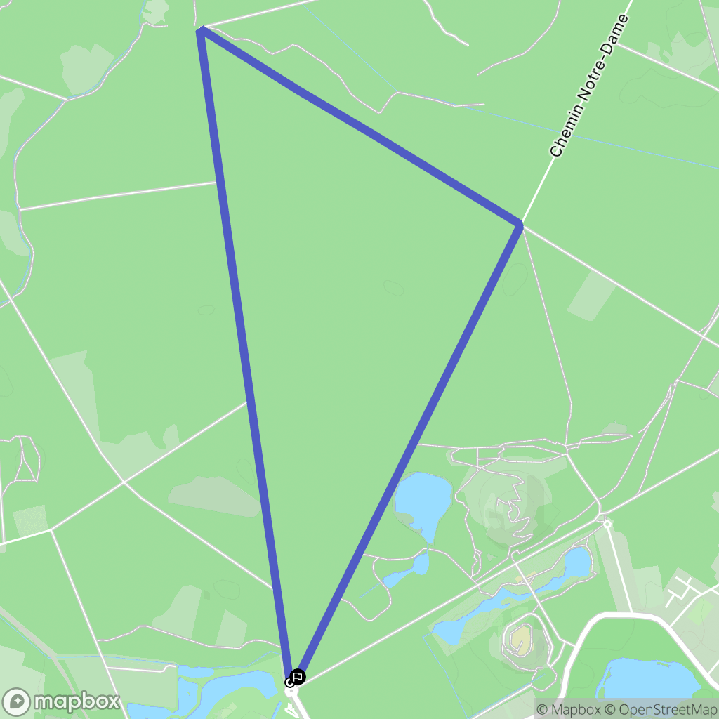 Raismes : carte du parcours de randonnée - France