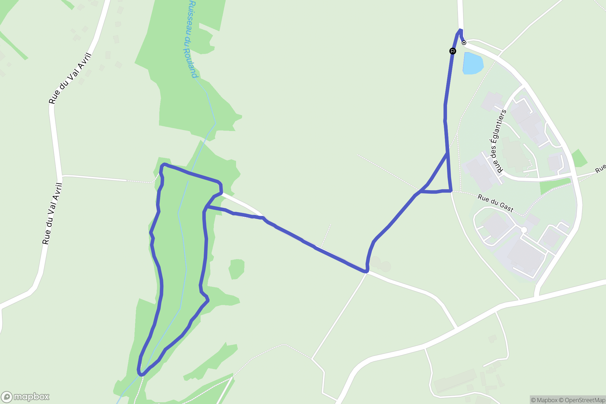 Cherbourg-en-Cotentin : carte du parcours de randonnée - France