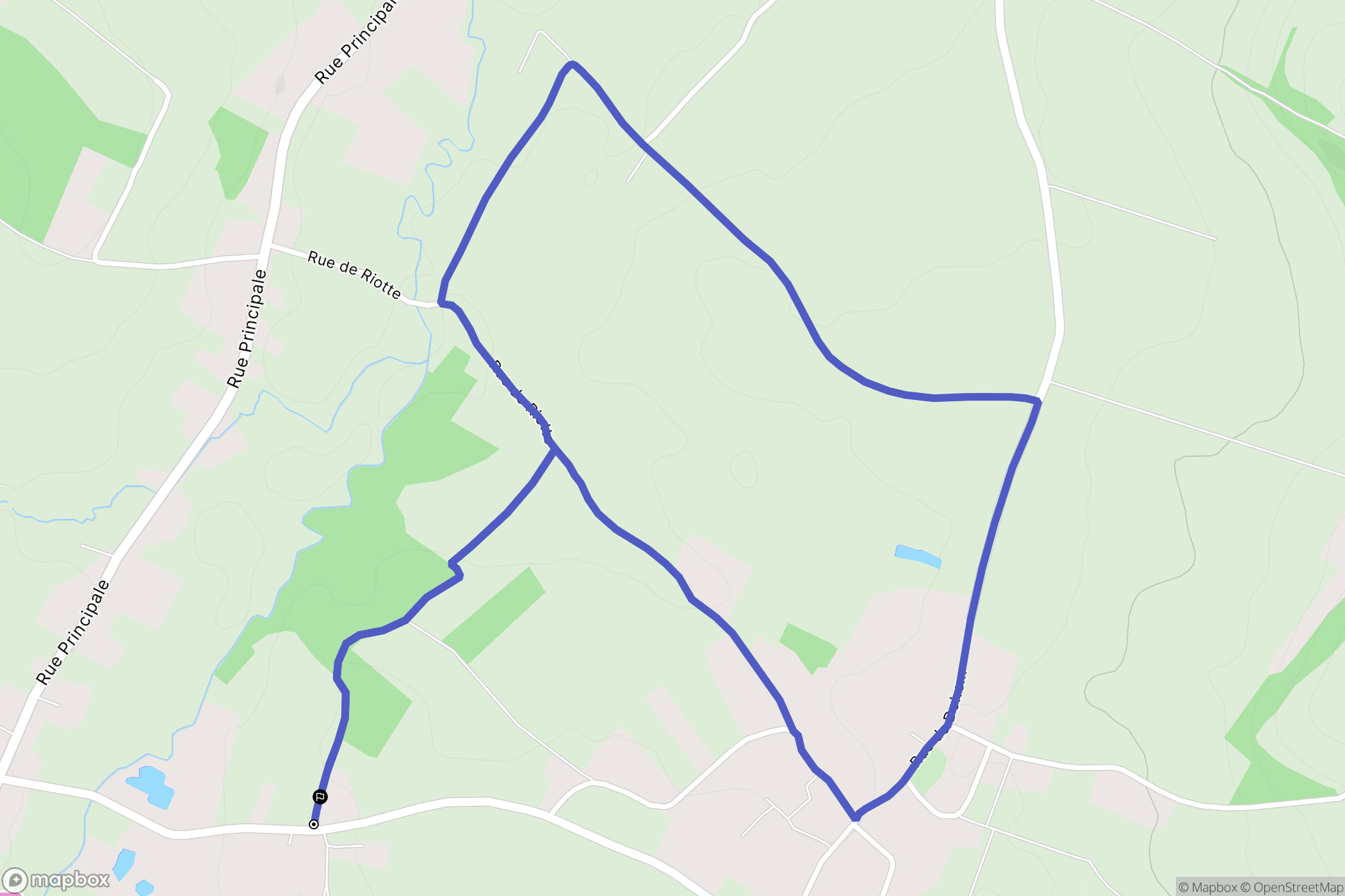 Reclinghem : carte du parcours de randonnée - France