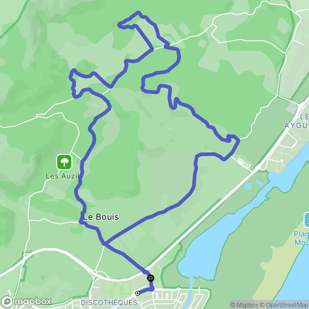 Gruissan : carte du parcours de randonnée - France