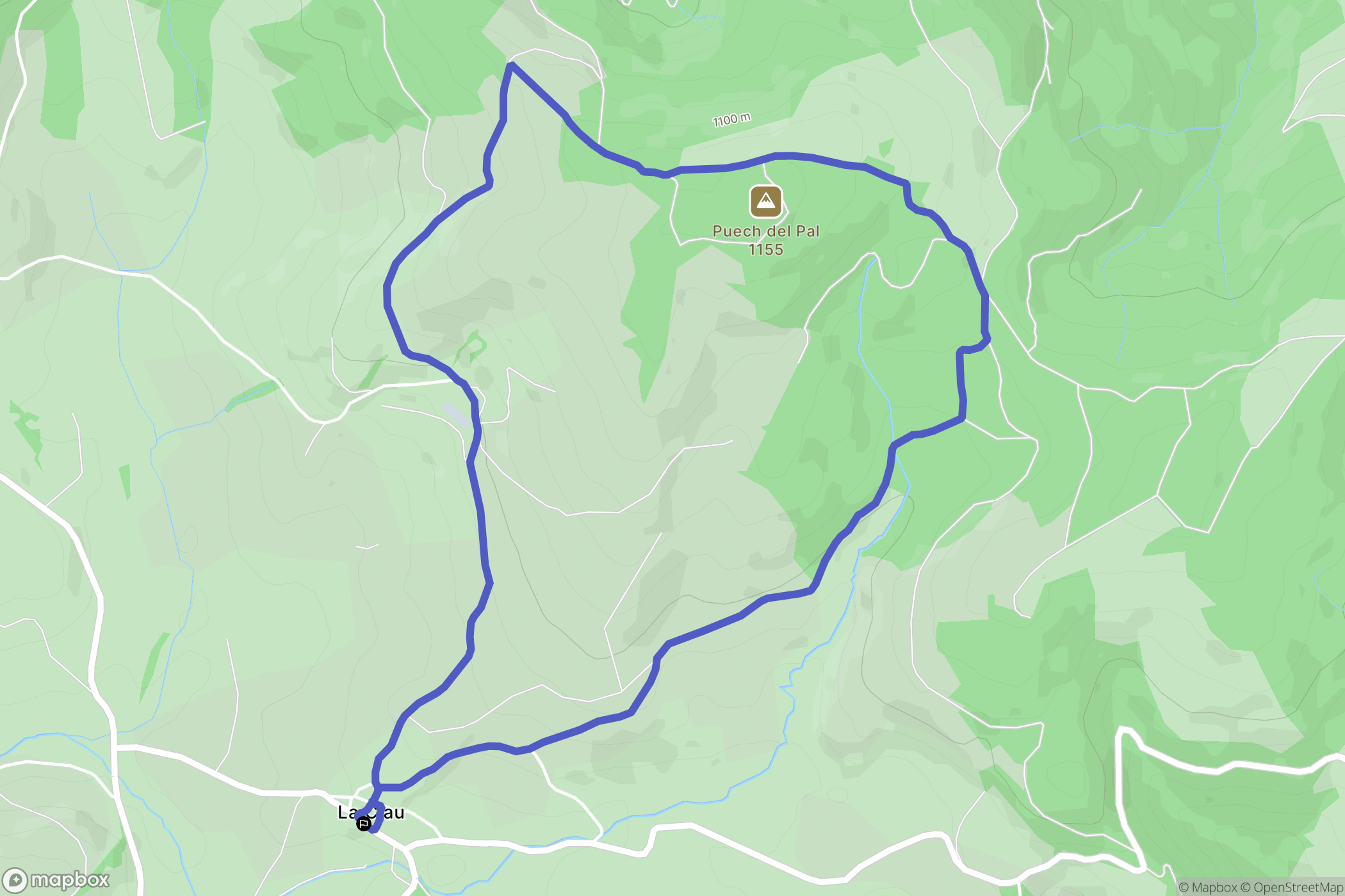 Vézins-de-Lévézou : carte du parcours de randonnée - France