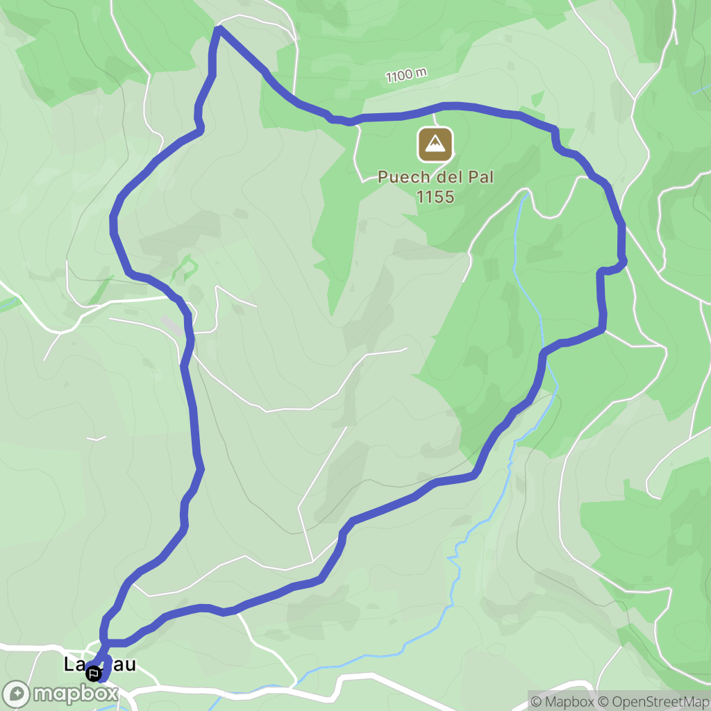 Vézins-de-Lévézou : carte du parcours de randonnée - France