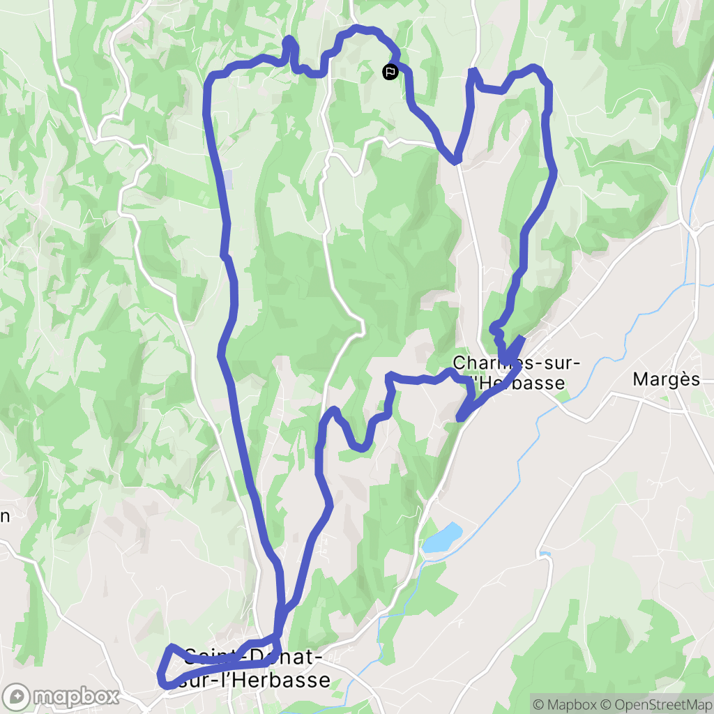 Bathernay : carte du parcours de randonnée - France