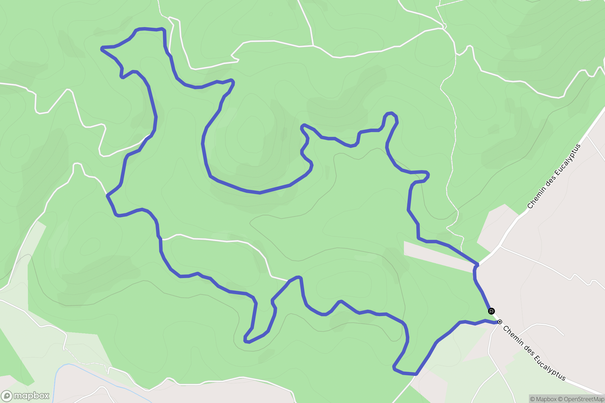 Cessenon-sur-Orb : carte du parcours de randonnée - France