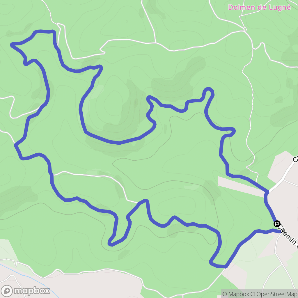 Cessenon-sur-Orb : carte du parcours de randonnée - France