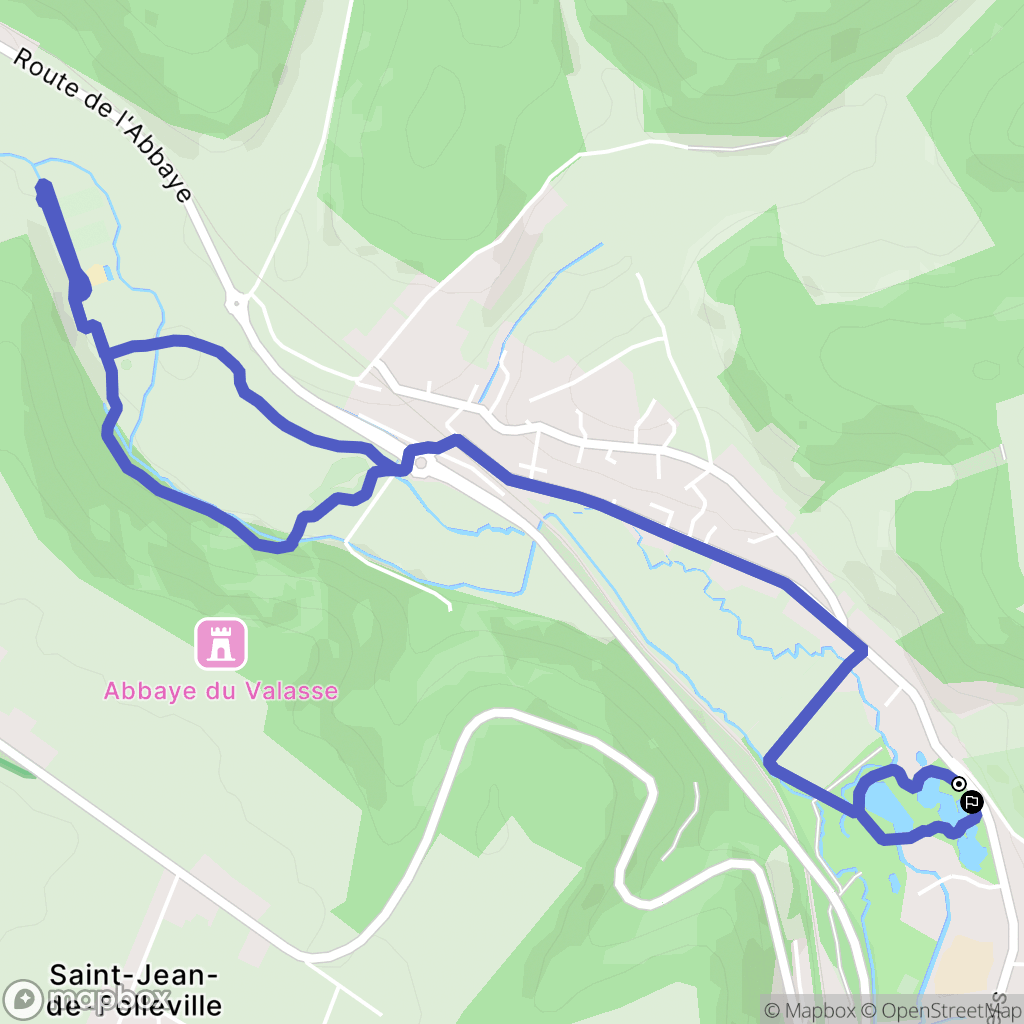 Lillebonne : carte du parcours de randonnée - France