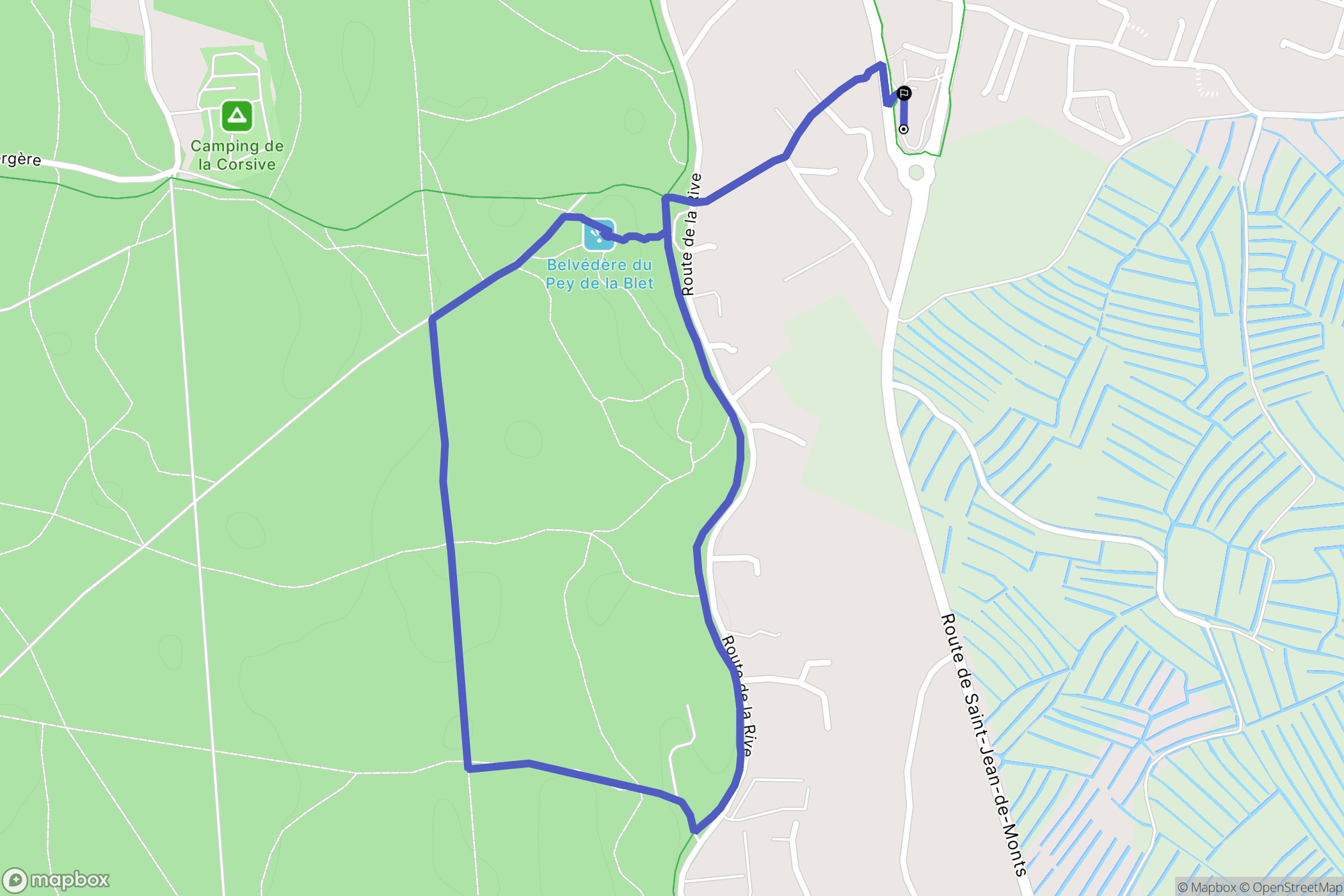 La Barre-de-Monts : carte du parcours de randonnée - France