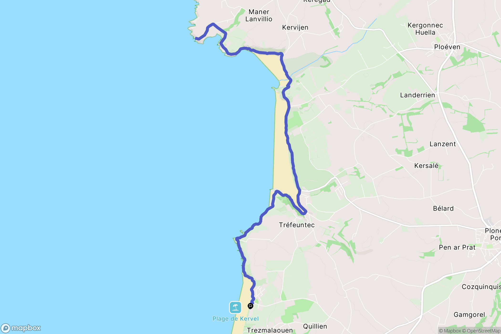 Plonévez-Porzay: routekaart voor buitenactiviteiten - France