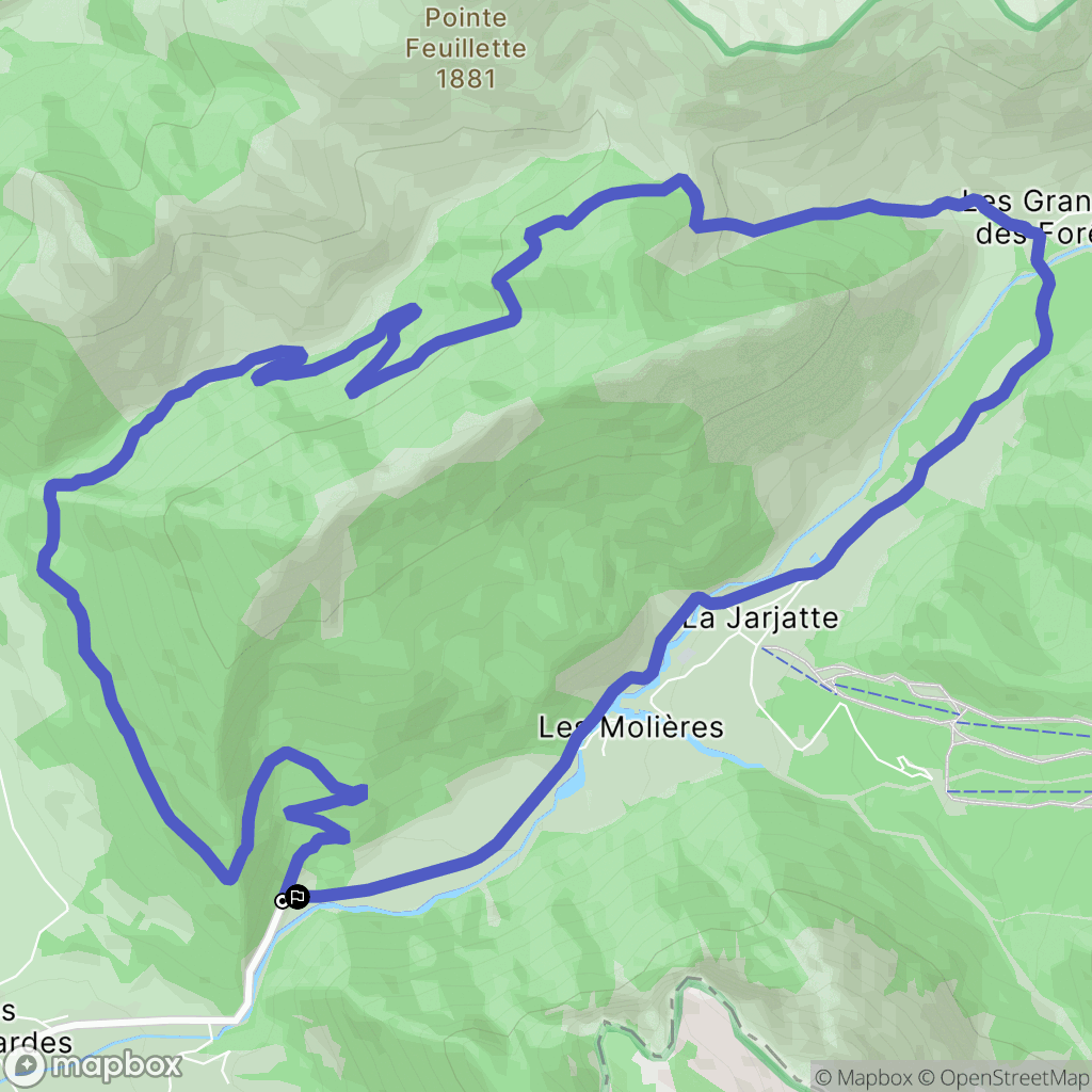 Lus-la-Croix-Haute : carte du parcours de randonnée - France