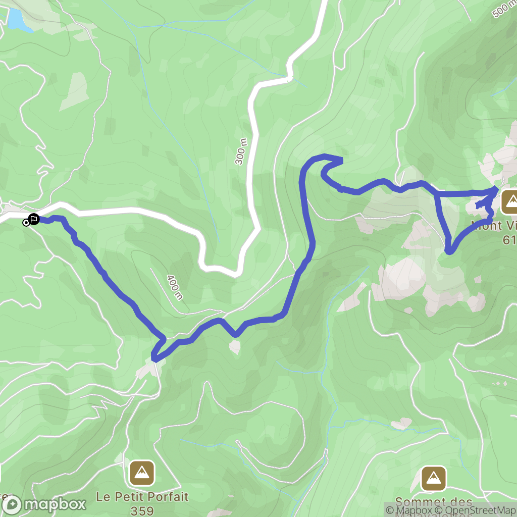 Fréjus : carte du parcours de randonnée - France