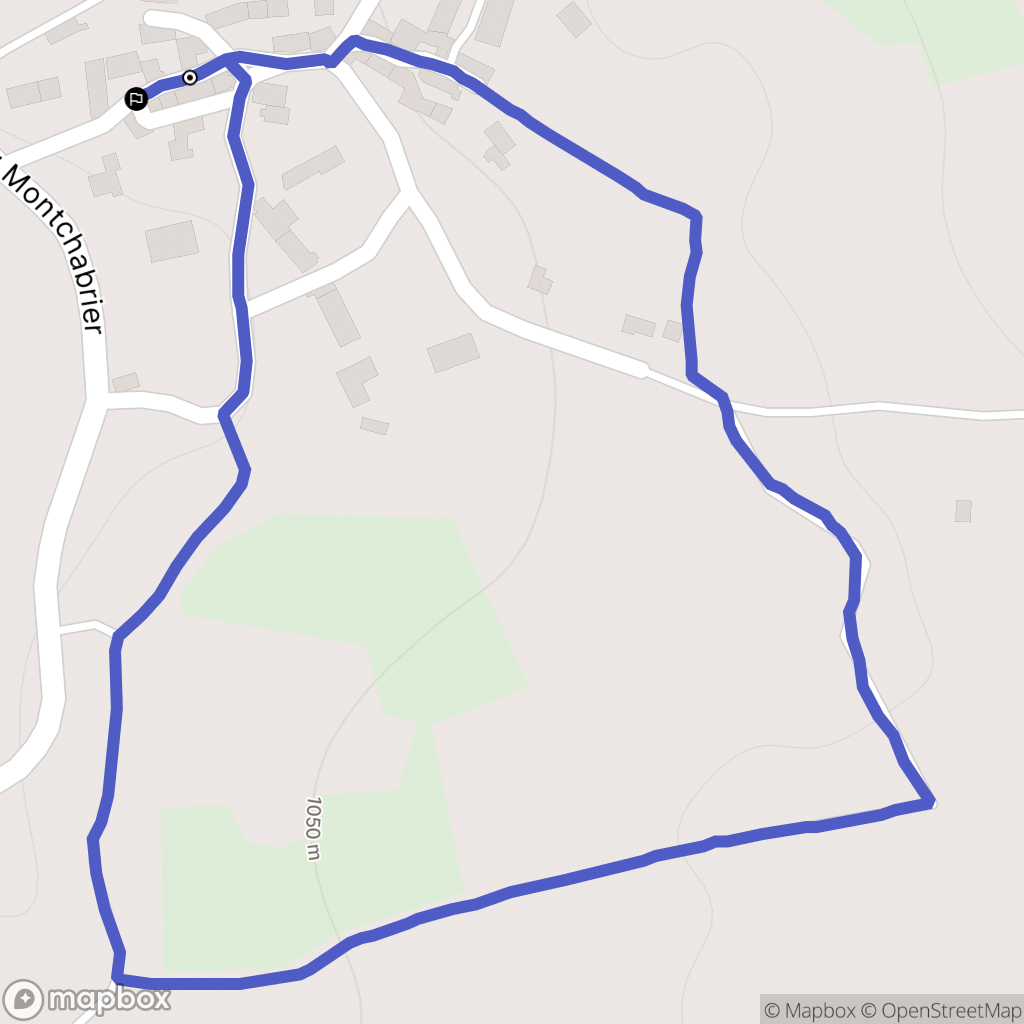 Le Malzieu-Forain : carte du parcours de randonnée - France