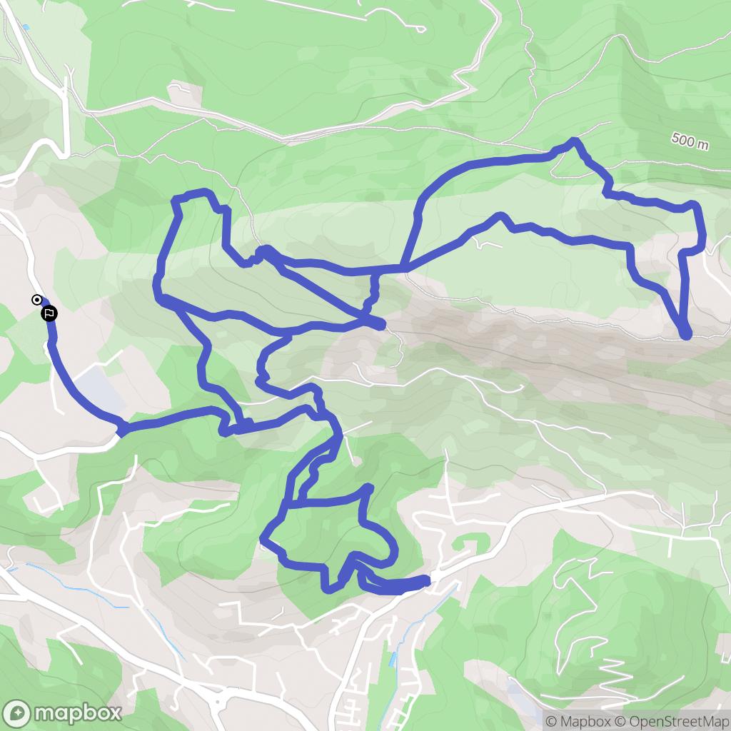 La Valette-du-Var : carte du parcours de randonnée - France