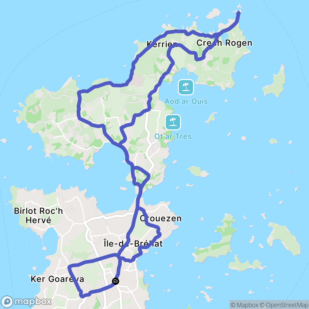 Île-de-Bréhat: routekaart voor buitenactiviteiten - France